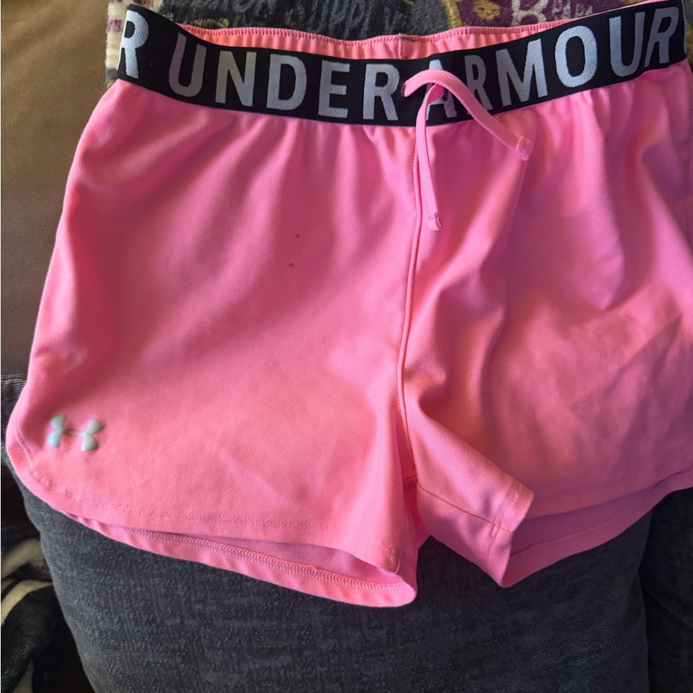 Under Armour Women's Bright Pink Athletic Shorts